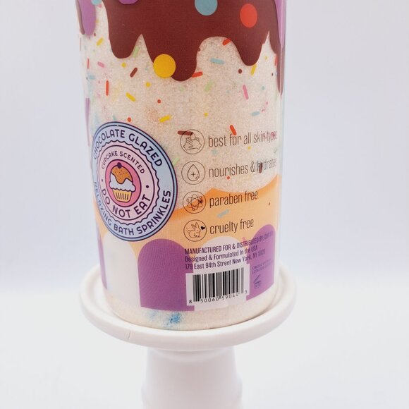 Sweet Shoppe Chocolate Glazed Cupcake Scent Shea Butter Bath Salt With Sprinkles - Picture 6 of 6